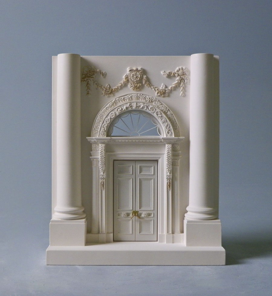 Purchase White House Entrance Washington USA, hand crafted models of famous Doorways by Timothy Richards. 