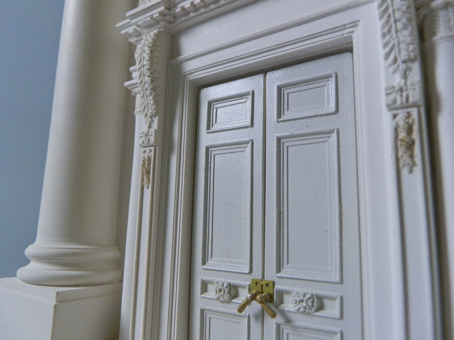 Purchase White House Entrance Washington USA, hand crafted models of famous Doorways by Timothy Richards. 