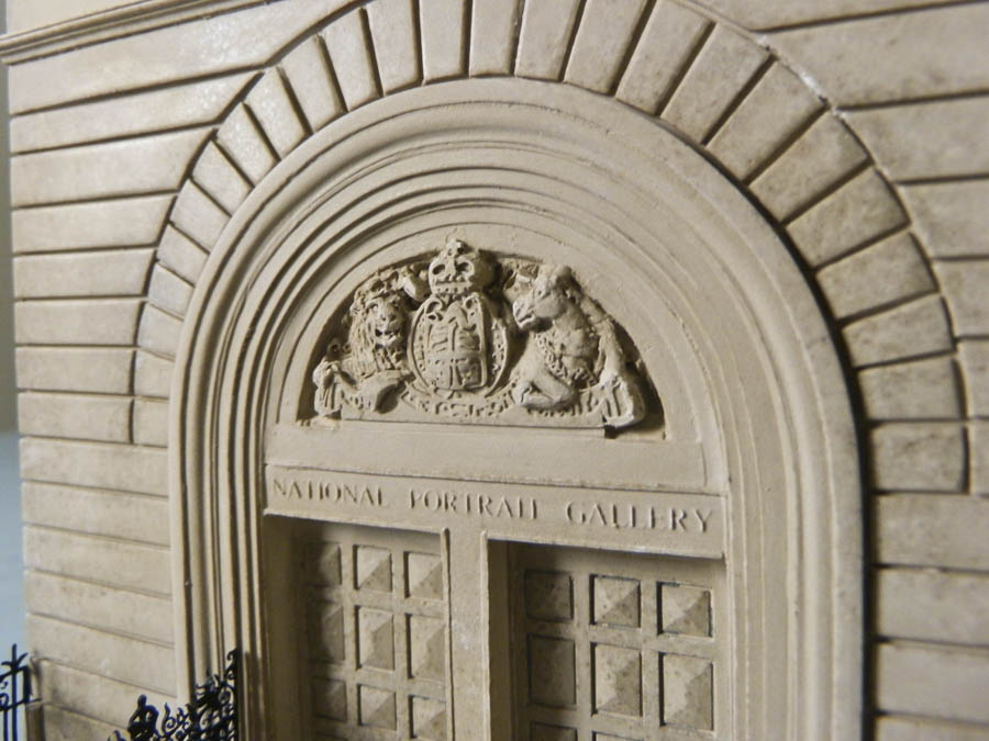Purchase The National Portrait Gallery of London, hand crafted models of famous Doorways by Timothy Richards. 