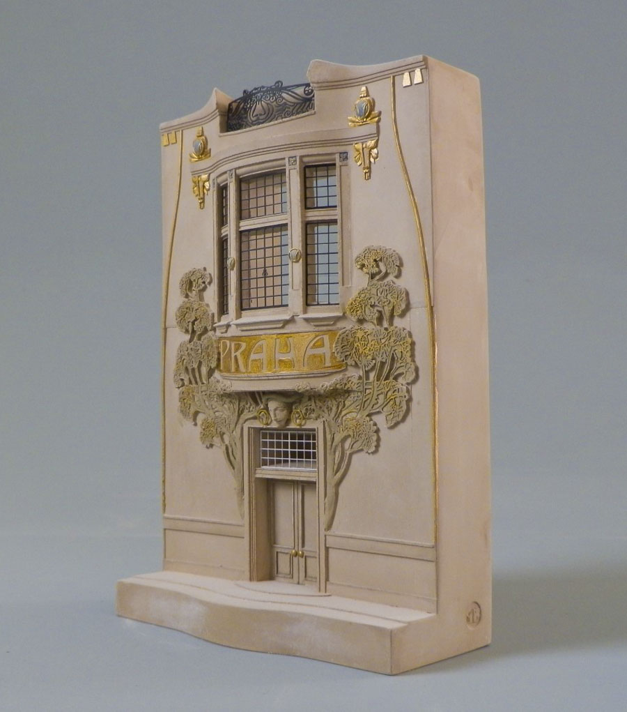 Purchase Hotel Central Prague, hand crafted models of famous Doorways by Timothy Richards. 