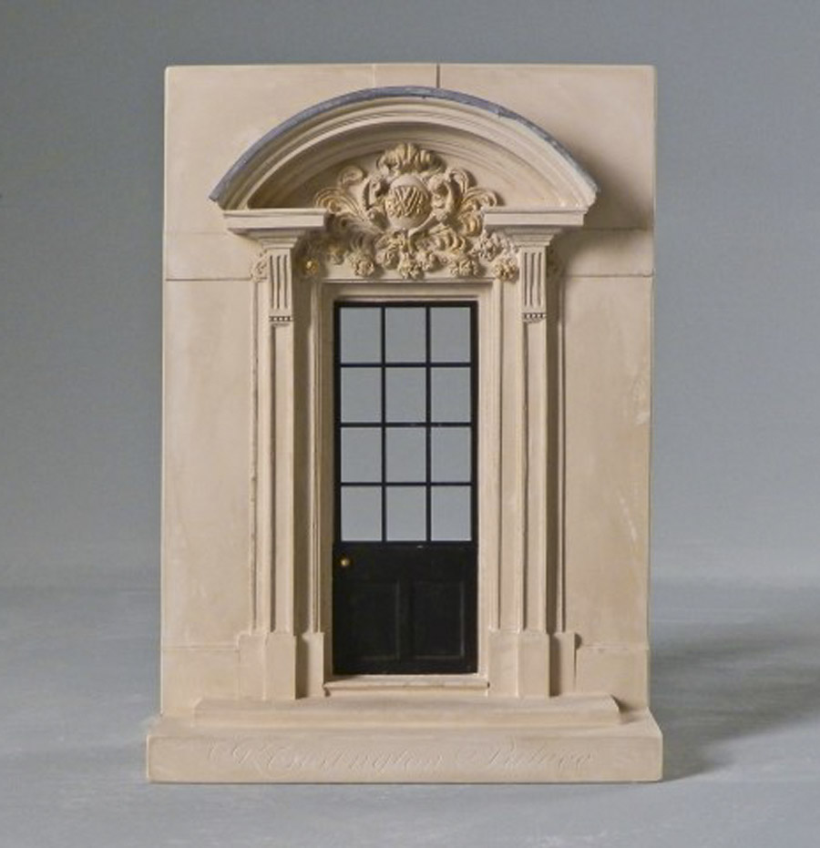 Purchase The Queens Doorway Kensington Palace London, hand crafted models of famous Doorways by Timothy Richards. 