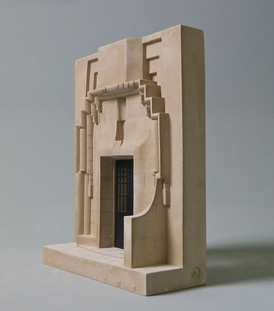 Purchase The West Front of Glasgow School of Art, hand crafted models of famous Doorways by Timothy Richards. 