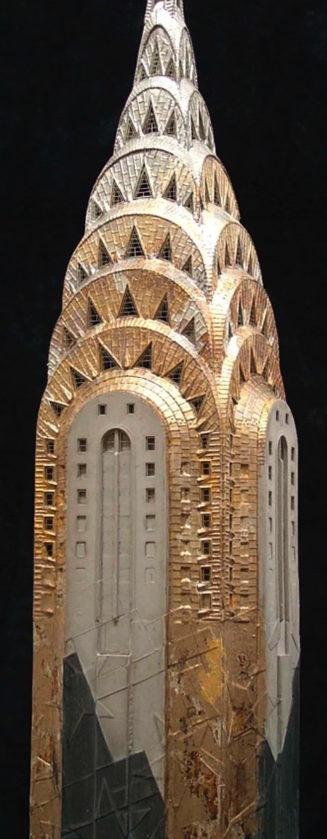 Purchase, Chrysler Building Manhatten, New York, USA,  handmade in plaster by Timothy Richards.