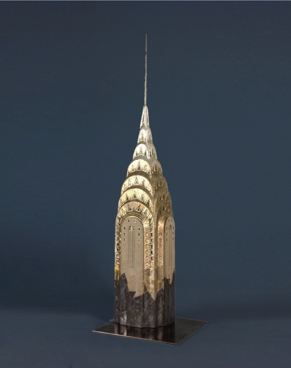 Purchase, Chrysler Building Manhatten, New York, USA,  handmade in plaster by Timothy Richards.