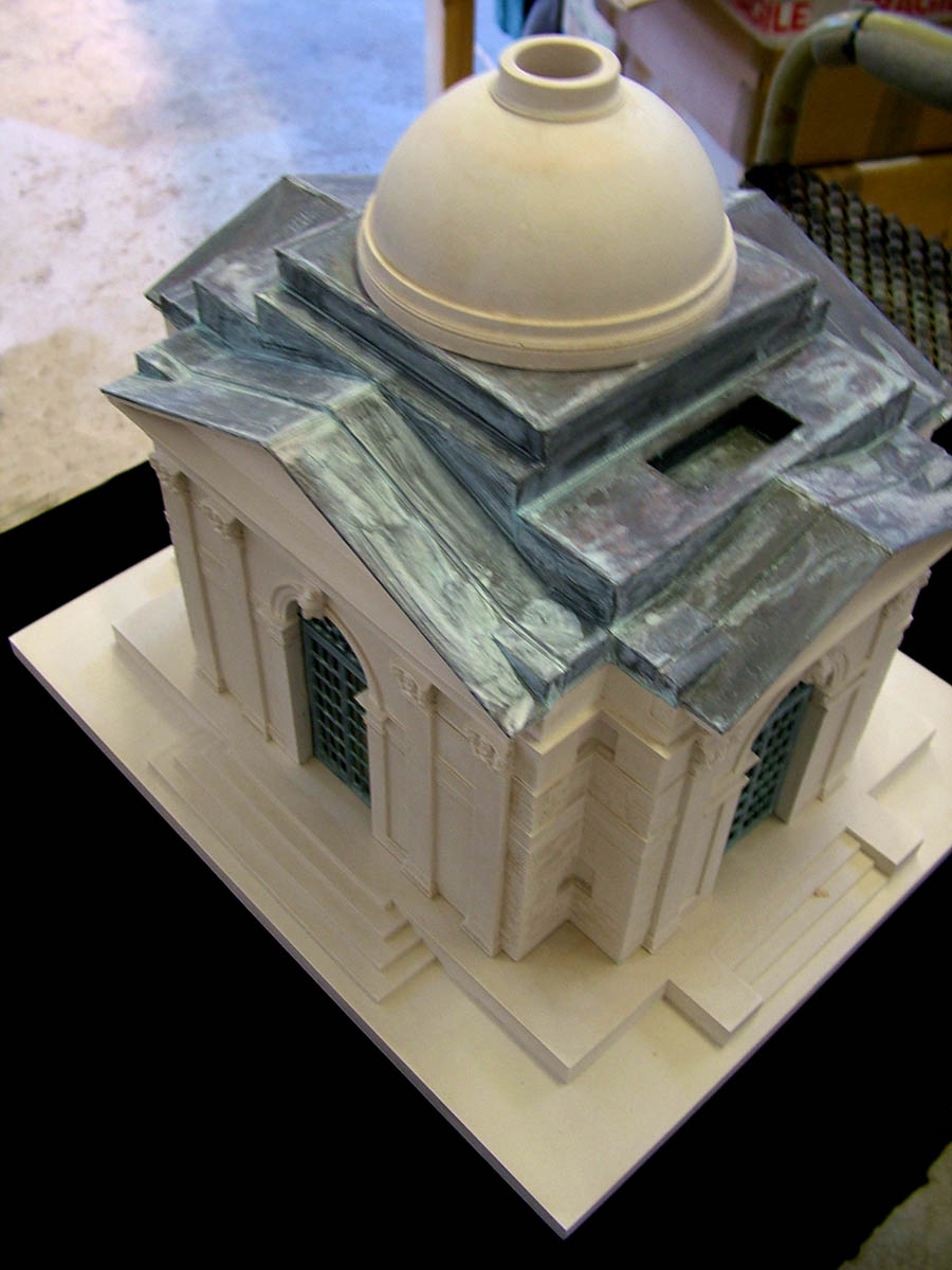Purchase, Lutyens Temple, England handmade in plaster by Timothy Richards.