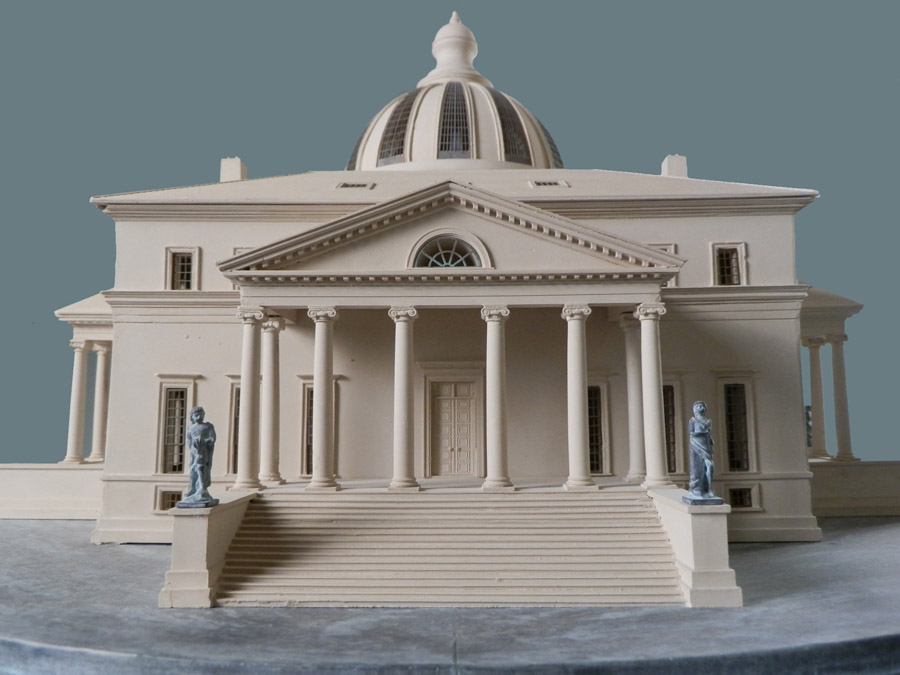 Purchase Design of the Presidents House by Thomas Jefferson, USA handmade in plaster by Timothy Richards.