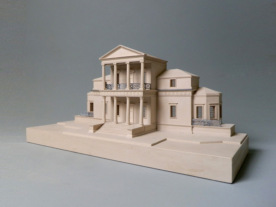 Purchase, First Monticallo, Virginia, USA,  handmade in plaster by Timothy Richards.