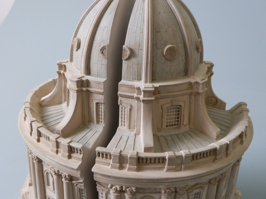 Purchase The Radcliffe Camera Oxford, England, Mirrored Pair of Bookends, handmade in plaster by Timothy Richards.