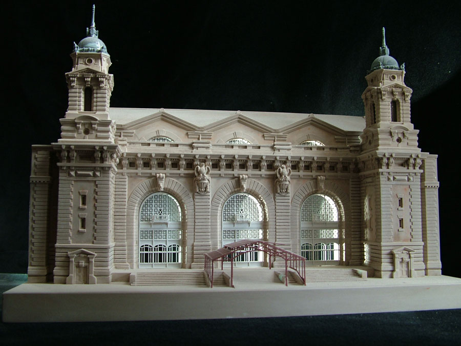 Purchase Ellis Island New York, USA, handmade in plaster by Timothy Richards.