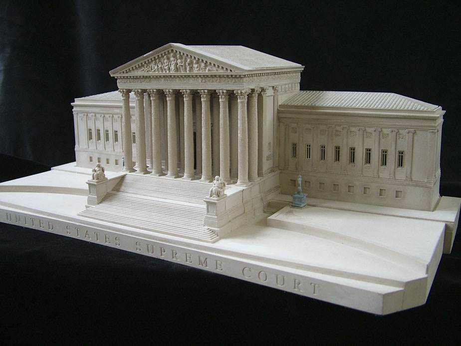 Purchase The United States Supreme Court Model, Washington DC, USA, handmade in plaster by Timothy Richards.
