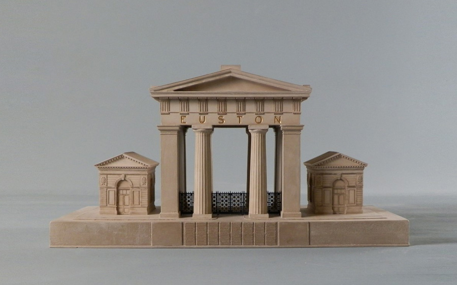 Purchase Euston Arch London, handmade in plaster by Timothy Richards.