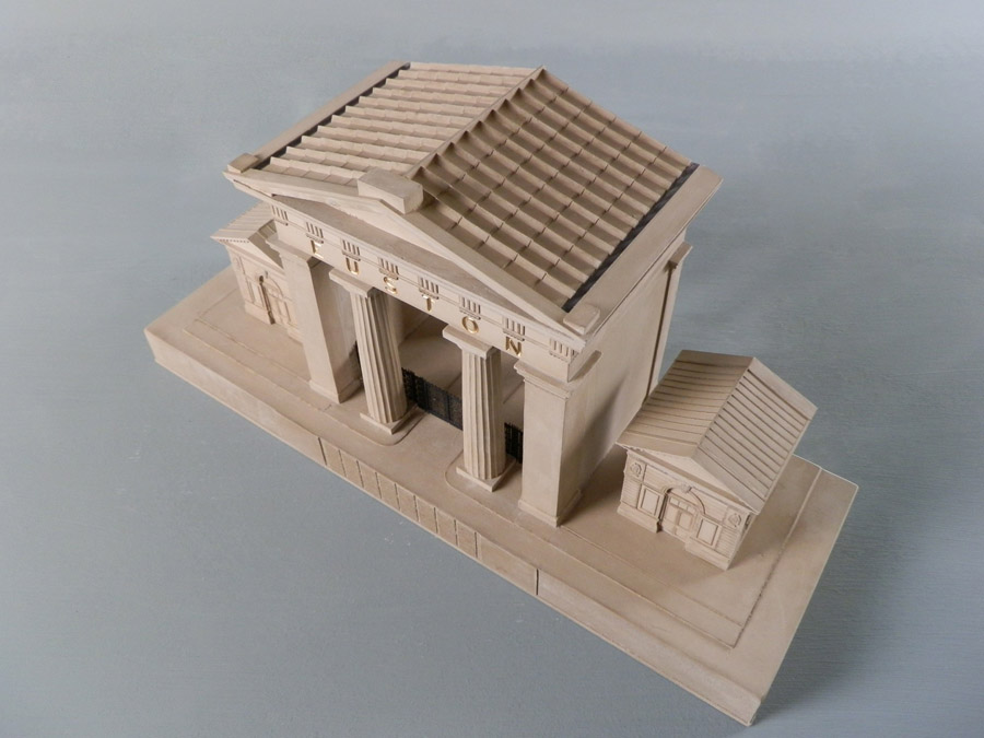 Purchase Euston Arch London, handmade in plaster by Timothy Richards.