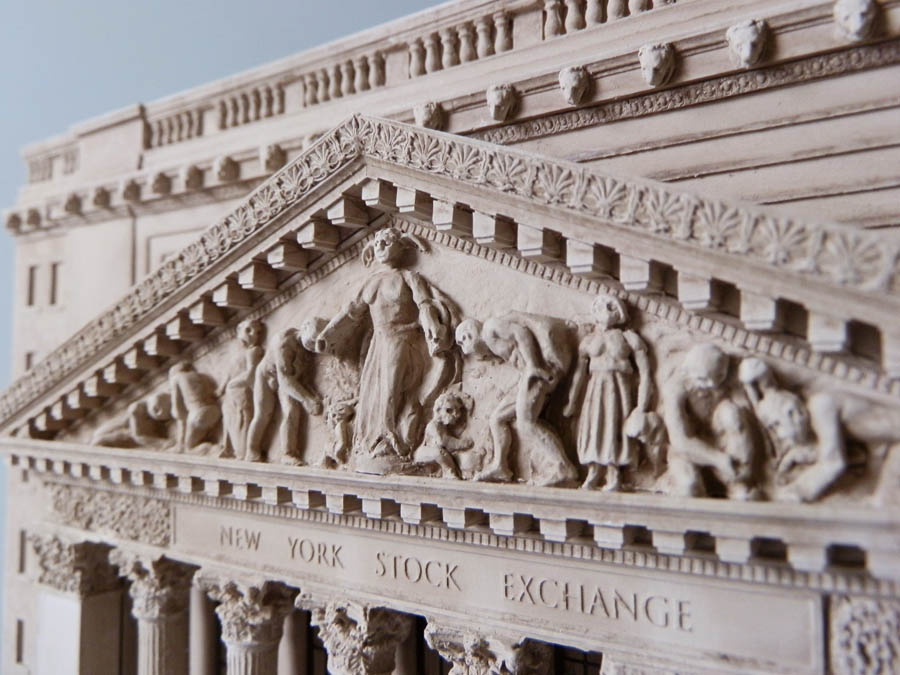 Purchase The New York Stock Exchange Model, handmade in plaster by Timothy Richards.