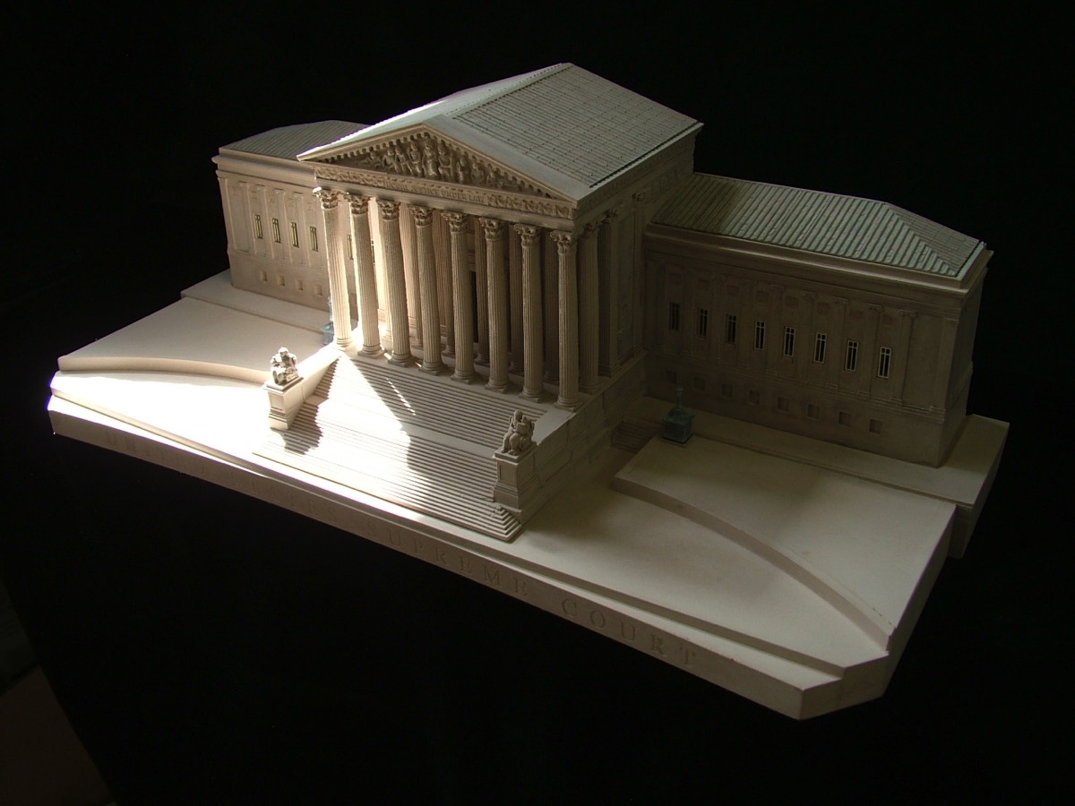 Purchase The United States Supreme Court Model, Washington DC, USA, handmade in plaster by Timothy Richards.