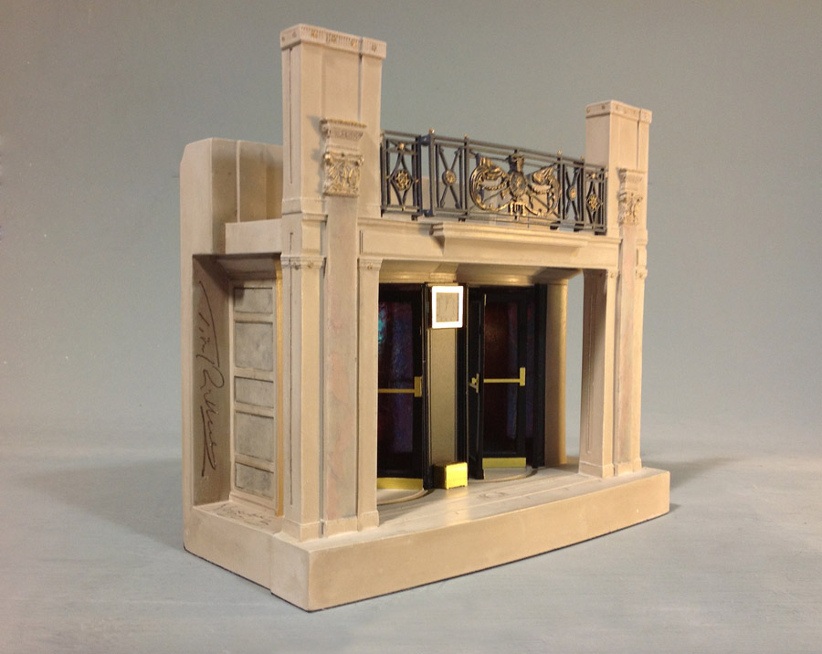 Purchase Dorchester Hotel Model, London England, handmade in plaster by Timothy Richards.