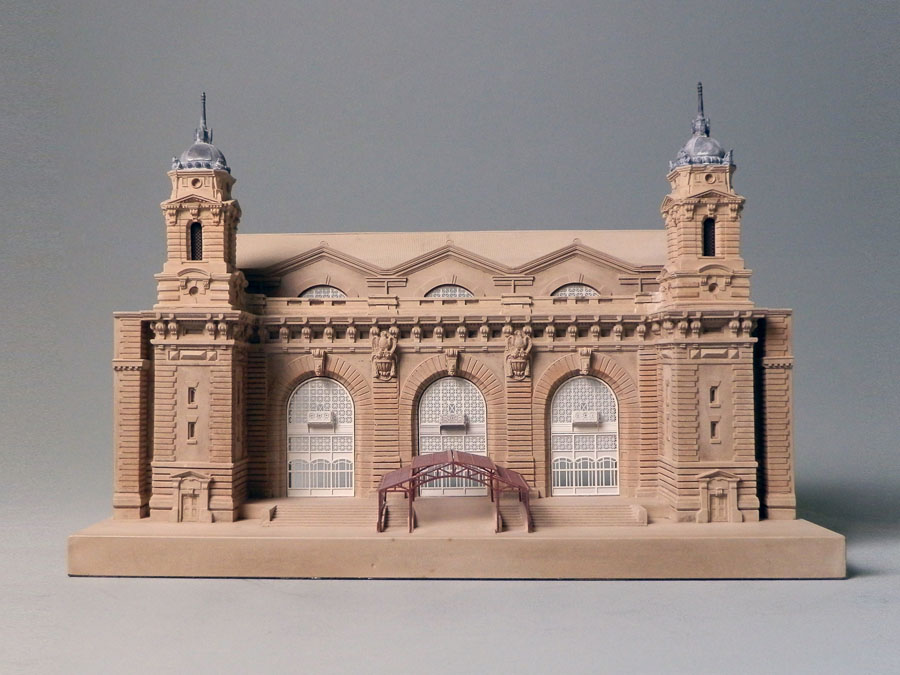 Purchase Ellis Island New York, USA, handmade in plaster by Timothy Richards.