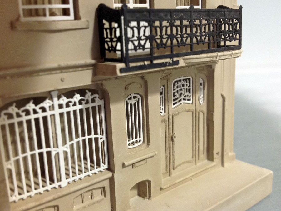 Purchase the Victor Horta House, hand crafted models of famous houses by Timothy Richards. 